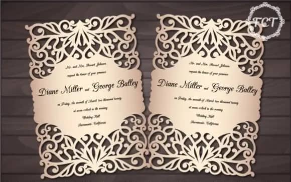 Laser-Cut DIY Wedding Invitation Ideas